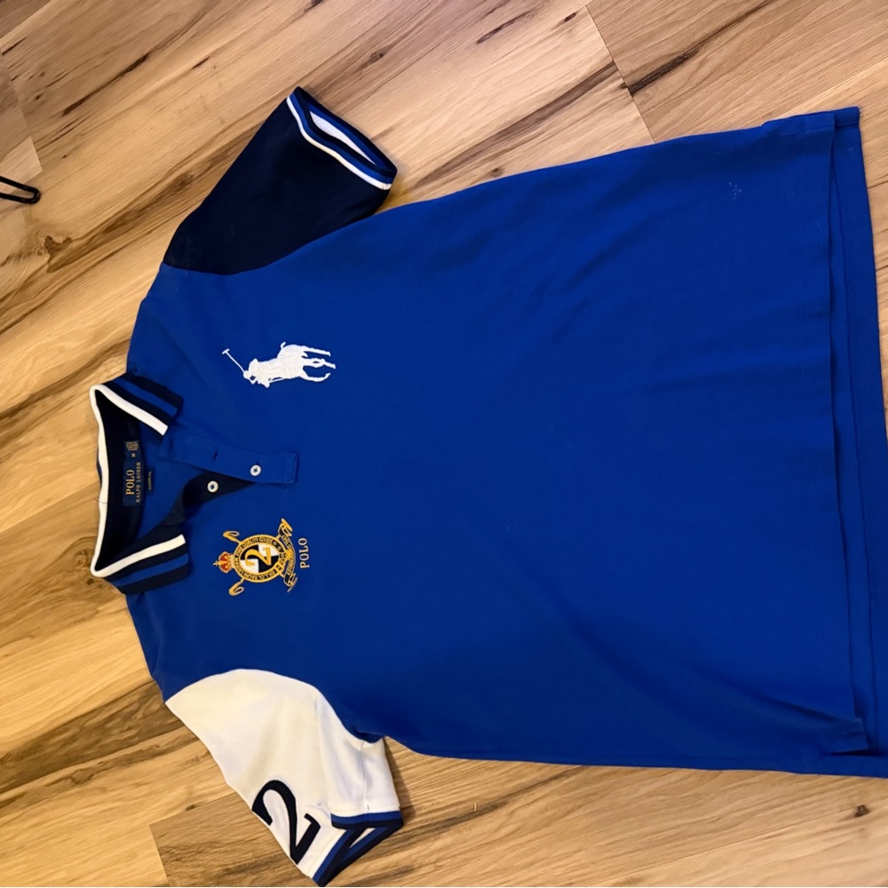 Polo By Ralph Lauren Blue And White Polo Shirt - image 2